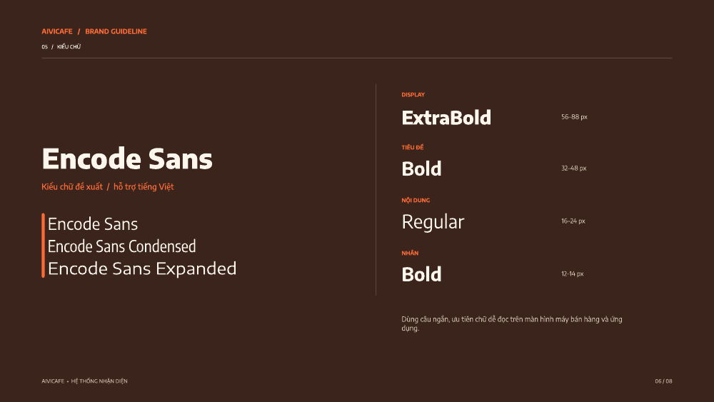 Trang 7 của Brand Guidelines